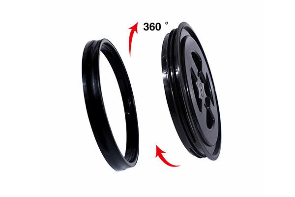 MaxShine Cross Bucked Lid