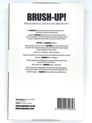 Angelwax Brush-UP! Professional Detailing Brush Set