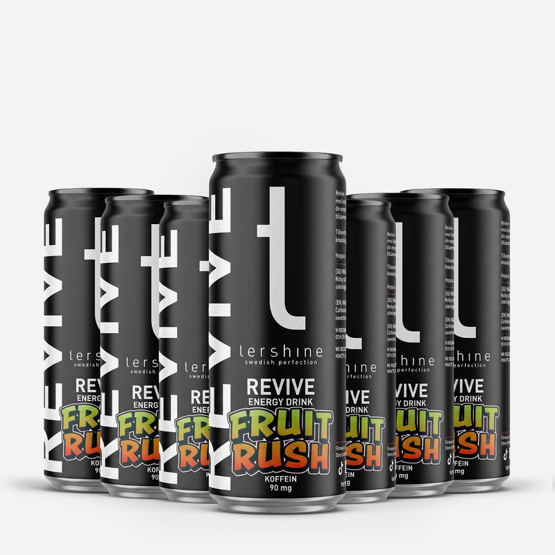 Revive Fruit Rush Energy Drink 330ml (Helt flak)
