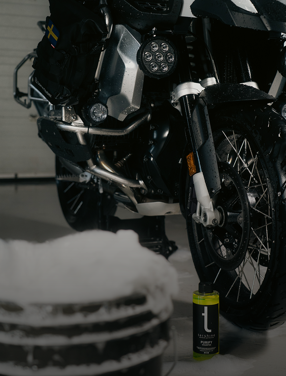 Rengöring för motorcykel