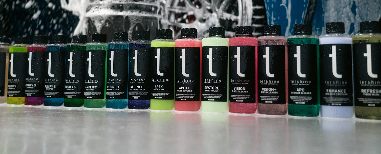 Färdiga produktpaket med Tershine-produkter