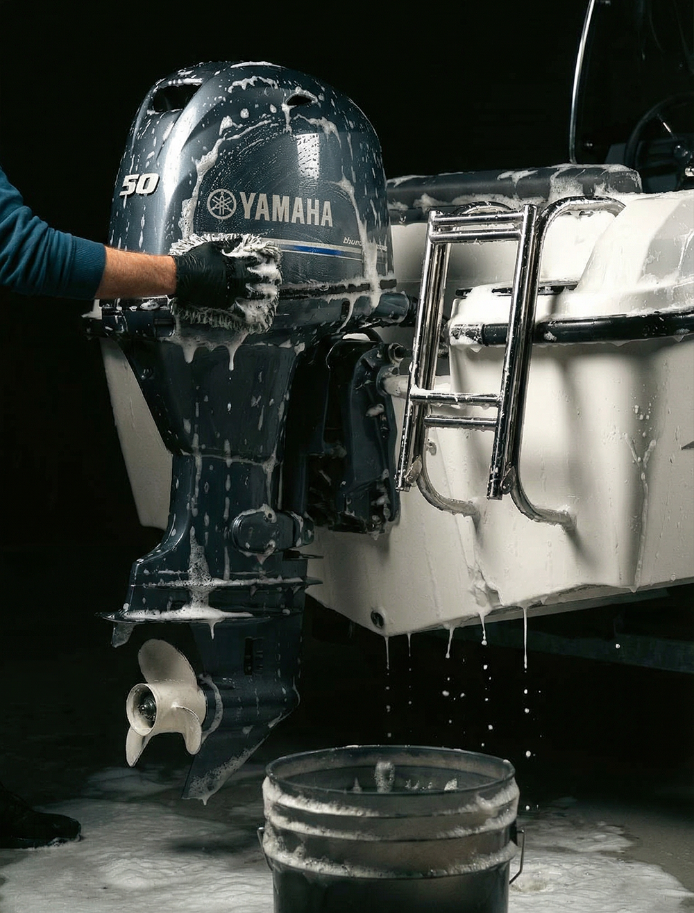 Rengöring för båten