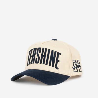 Baseball keps - Alcantara - Off-White/Navy