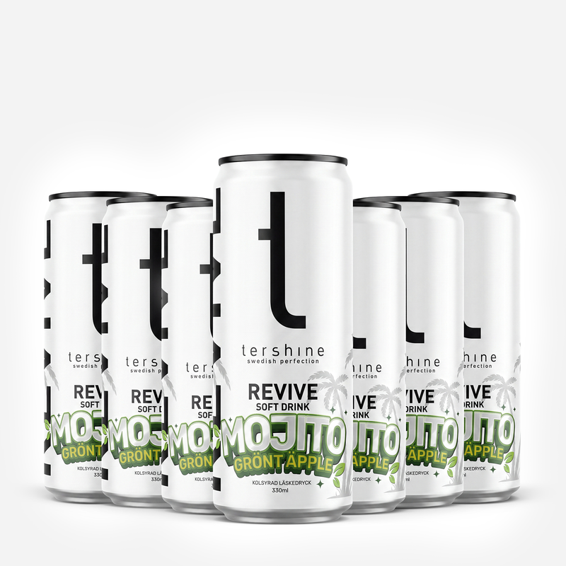 Revive - Mojito Grönt Äpple Soft Drink 330ml (Helt flak)