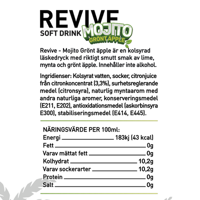 Revive - Mojito Grönt Äpple Soft Drink 330ml