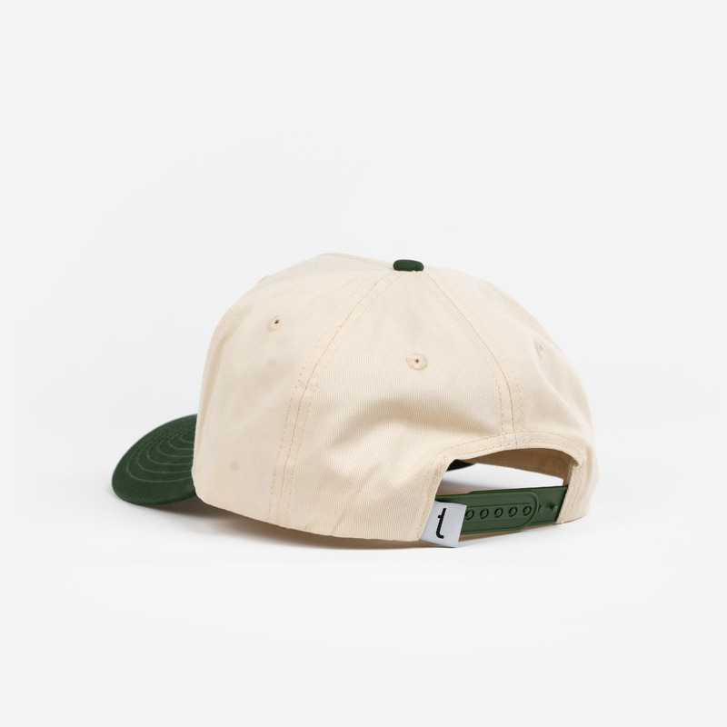 Baseball keps - Tershine Time - Off-White/Grön