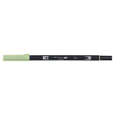 Vattenbaserad penna med två spetsar, en fineliner och en penselspets, Tombow ABT Dual Mint