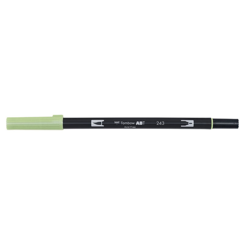 Vattenbaserad penna med två spetsar, en fineliner och en penselspets, Tombow ABT Dual Mint
