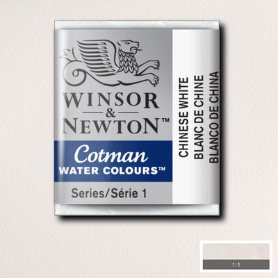 Winsor & Newton Cotman akvarellfärg halvkopp, Chinese White