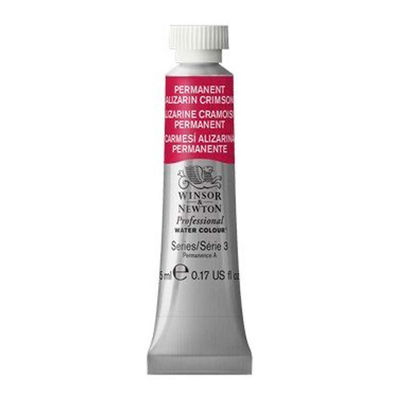 Förpackning med Winsor & Newton Professional akvarellfärg Permanent Alizarin Crimson i 5ml tub