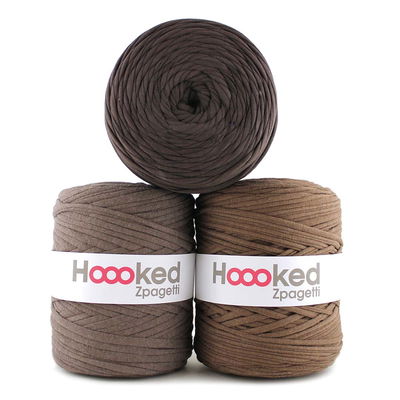 Zpagetti T-shirtgarn 120 m. Taupe nyanser
