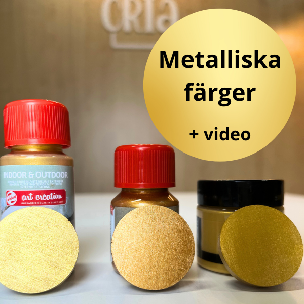 Metallicfärger, jämförelse olika märken