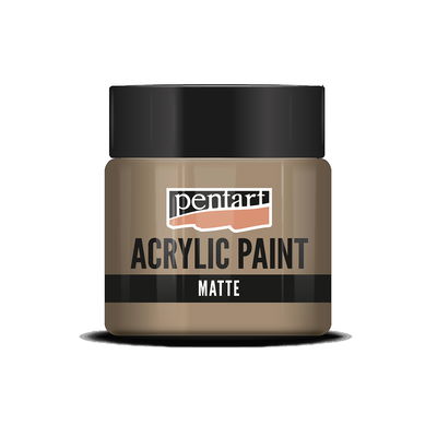 Matt akrylfärg Dark Sand, 50 ml, Pentart Acrylic