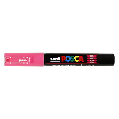 Posca PC-1MC Pink med kork, stängd marker sedd från sidan