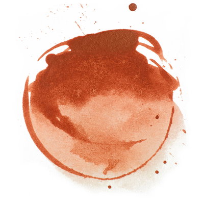 Red Oxide färgprov Liquitex Acrylic Ink 30 ml