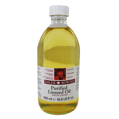 Flaska med Purified Linseed oil medium från Daler Rowney
