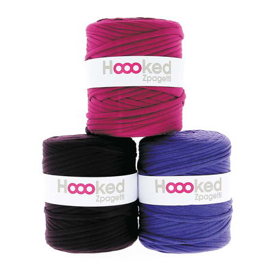 Zpagetti T-shirtgarn 120 m. Lila nyanser