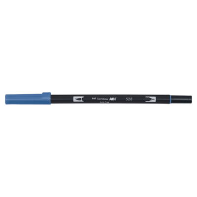 Vattenbaserad penna med två spetsar, en fineliner och en penselspets, Tombow ABT Dual brush Navy Blue