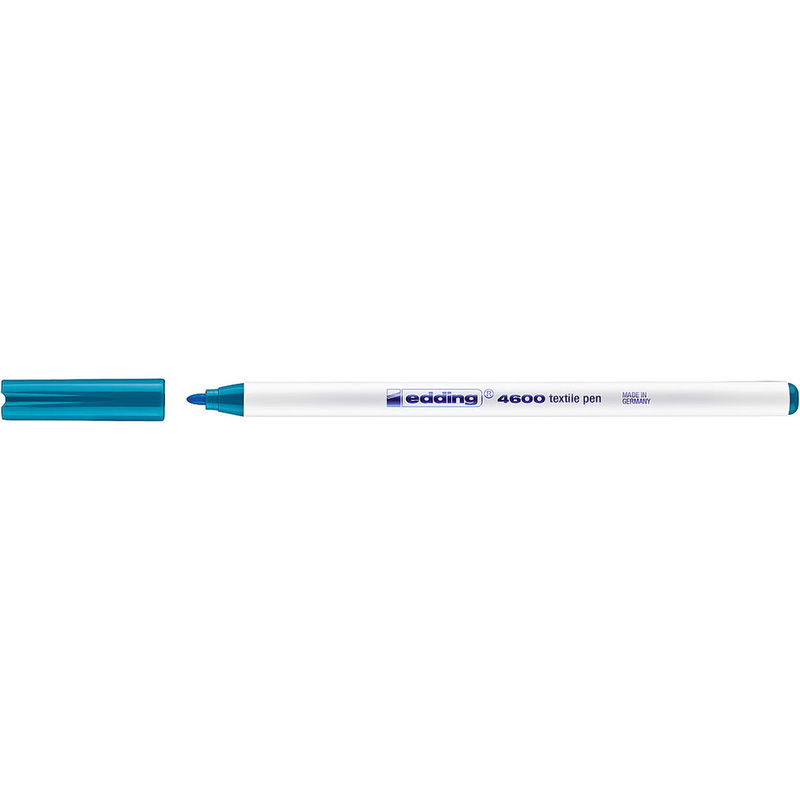 Textilpenna med 1 mm spets. Tvättbar i 60 grader. Färg: Orient blue