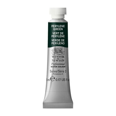 Förpackning med Winsor & Newton Professional akvarellfärg Perylene Green 5 ml tub