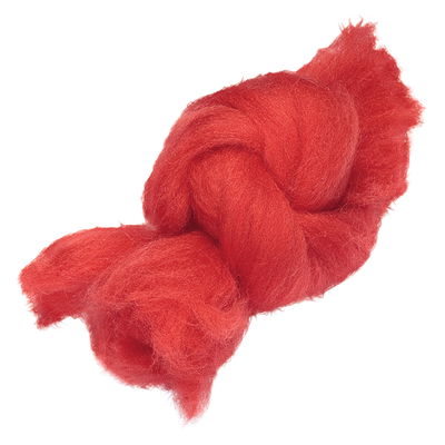 Röd lammull för torrtovning och våttovning Lammull magic wool röd
