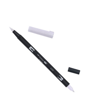 Tombow ABT Lilac 620 Tombow ABT Dual Brush, vattenbaserad penna med två spetsar, en fine och en brush, Lilac 620