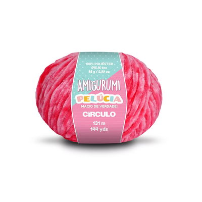Circulo Amigurumi Pelúcia Cherry 85 g polyestergarn med sammetslen yta för amigurumis och gosedjur