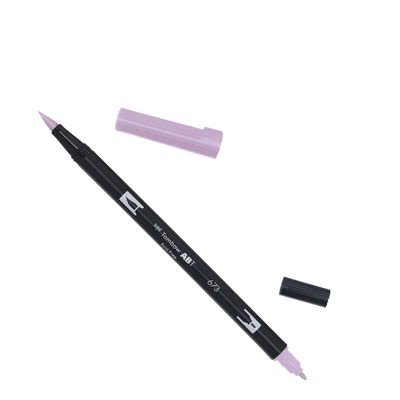 Tombow ABT Orchid 673 Tombow ABT Dual Brush, vattenbaserad penna med två spetsar, en fine och en brush, Orchid 673