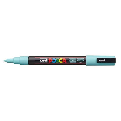 Posca PC-3M Aqua Green, öppen marker sedd från sidan