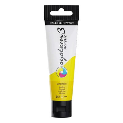 System3 Acrylic akrylfärg Lemon Yellow i tub