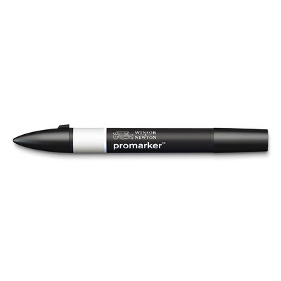 Winsor & Newton Promarker Cool Grey 1 CG1 marker med dubbelspets frilagd på vit bakgrund