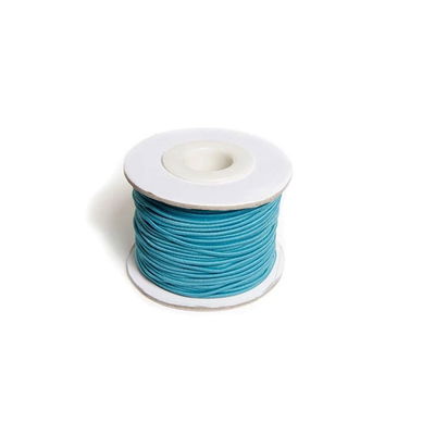 Ljusblå elastisk tråd 1,2 mm x 25 m på rulle för smyckestillverkning