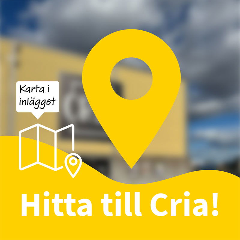 Här finns vi! Så hittar du till Cria i Linköping