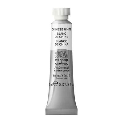 Förpackning med Winsor & Newton Professional akvarellfärg Chinese White 5 ml tub