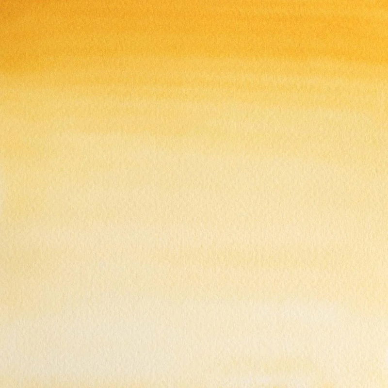 Färgprov av Winsor & Newton Professional Water colour Naples Yellow Deep