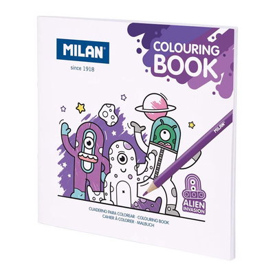 Målarbok Alien Milan framsida 20 teckningar