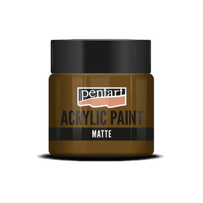 Matt akrylfärg Chestnut, 50 ml, Pentart Acrylic