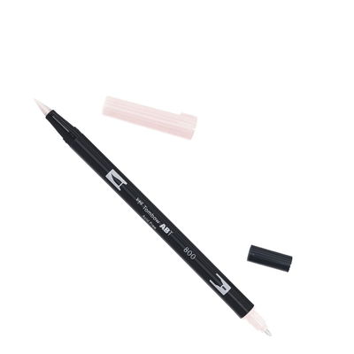 Tombow ABT Pale Pink 800 Tombow ABT Dual Brush, vattenbaserad penna med två spetsar, en fine och en brush, Pale Pink 800