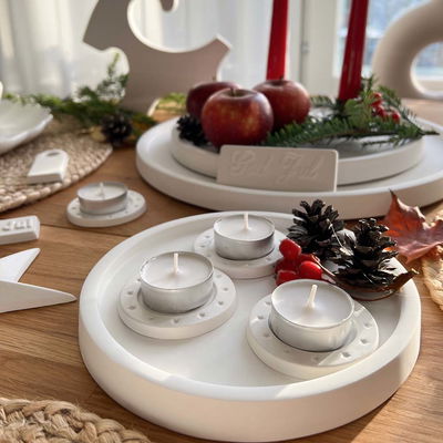 Gjutform runt fat mindre 19 cm Runt fat mindre gjutform gjutet i formgips