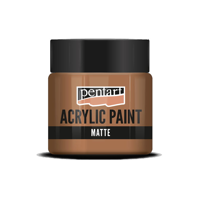 Matt akrylfärg Red-Brown Clay, 50 ml, Pentart Acrylic