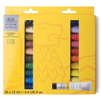 Galeria Acrylic 20x12 ml Winsor & Newton Galeria Acrylic 20x12 ml set förpackning
