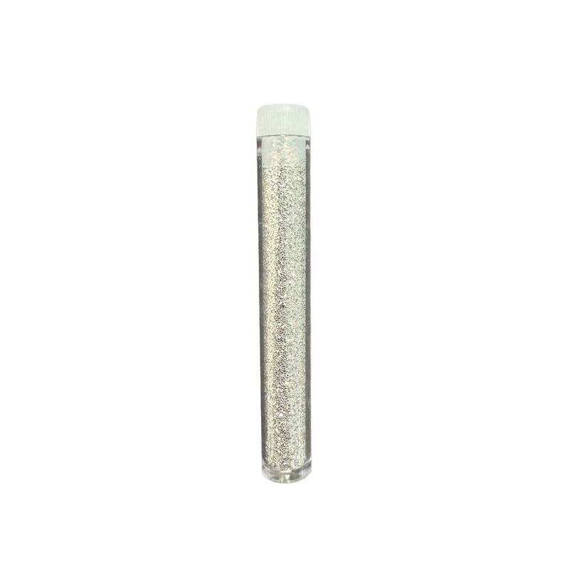Silverglitter 3,6 g i tub för pyssel och dekoration