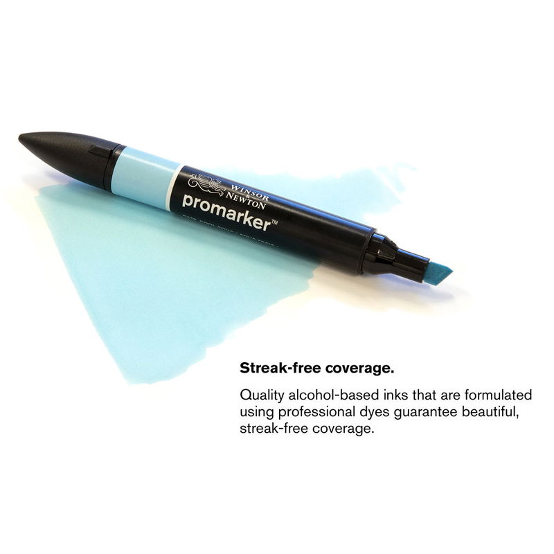 Cool Aqua Promarker på målad yta i samma färg