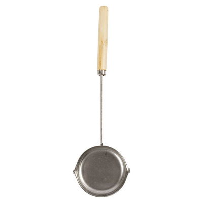 Smältsked i metall 26 cm med diameter på 6,5 cm