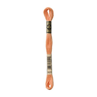 DMC Mouliné Spécial i färgen Pale Pumpkin 3825 broderigarn 8 meter