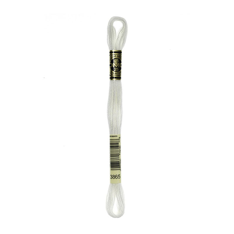 DMC Mouliné Spécial i färgen 3865 Winter White broderigarn 8 meter