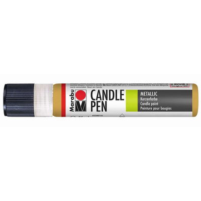 Marabu Candle Pen Metallic Gold 25 ml med påsatt kork för ljusdekoration