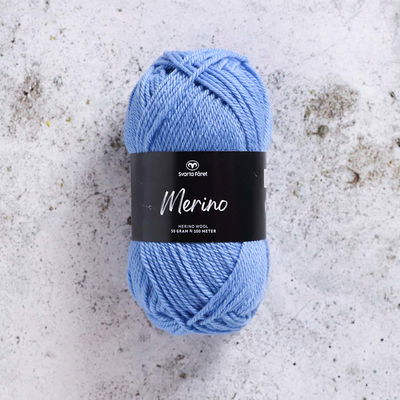 Svarta Fåret Merinogarn Wave Splashes 50 g nystan av mjuk merinoull