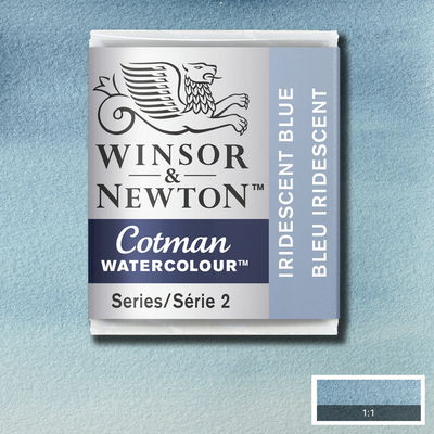 Winsor & Newton Cotman akvarellfärg halvkopp, Iridescent Blue