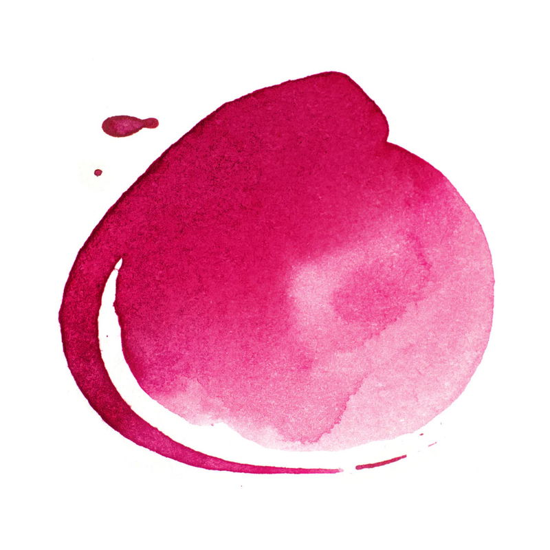 Quinacridone Magenta färgprov Liquitex Acrylic Ink 30 ml